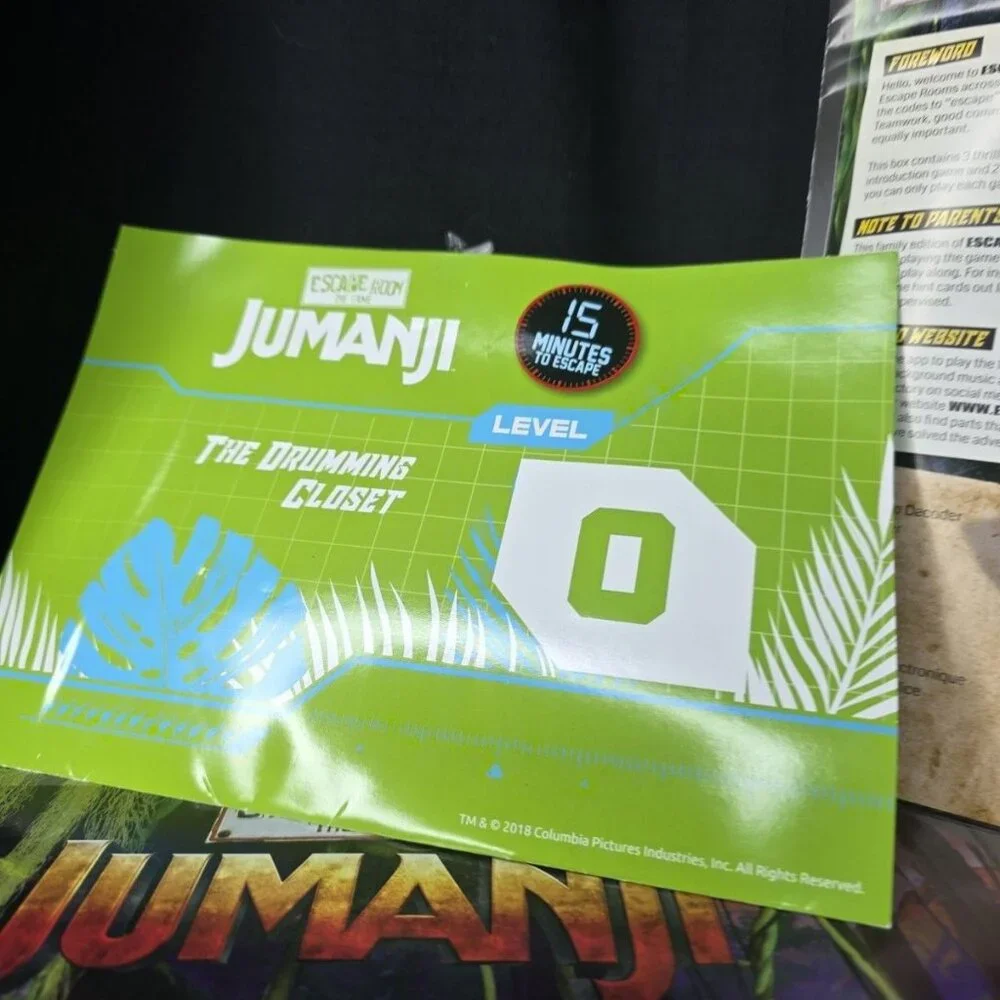 Jumanji Escape Room The Game Family Fun By Cardinal OPEN BOX Works - Picture 5 of 10